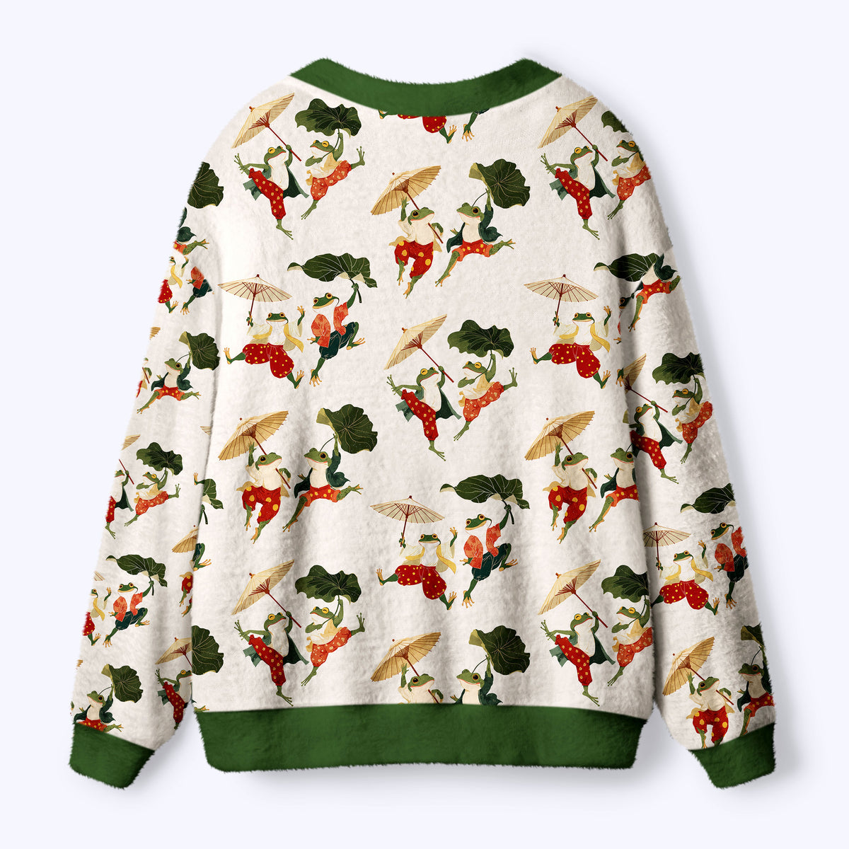 Kyoto-Lion Waltz Of The Frogs Ugly Cardigan Sweater