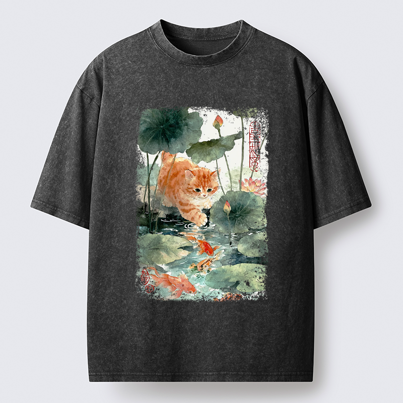 Kyoto-Lion Yummy in My Eyes Washed T-Shirt