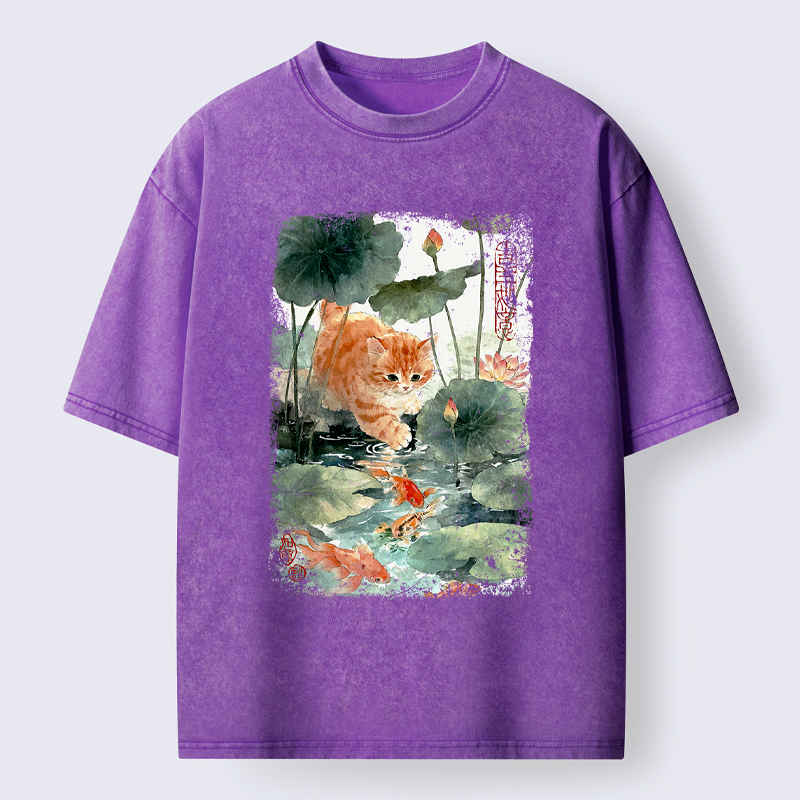 Kyoto-Lion Yummy in My Eyes Washed T-Shirt