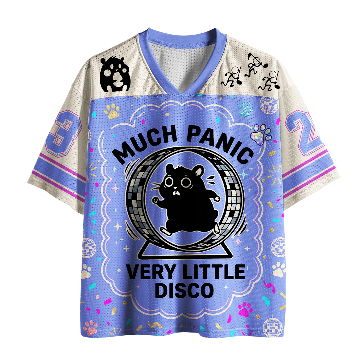 Kyoto-Lion Much Panic Very Little Disco Hamster Mesh Jersey