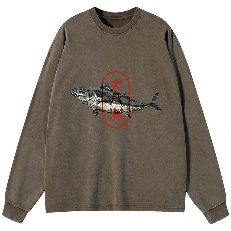 Trendy Japanese long sleeve t-shirt