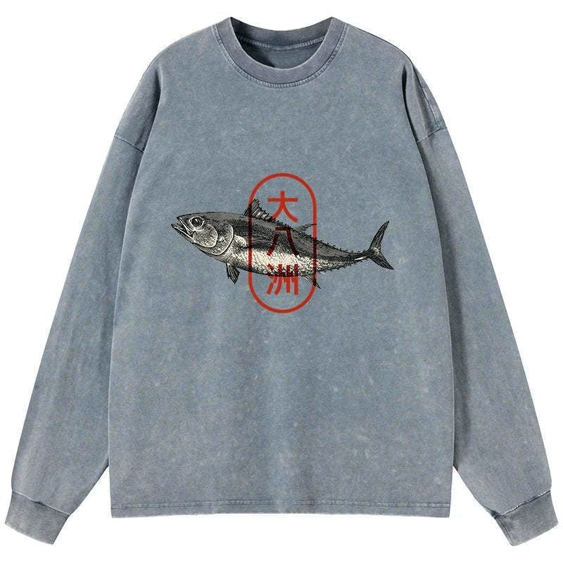 Trendy Japanese long sleeve t-shirt