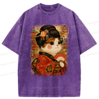 Japanese Cat Princess T-Shirt for Daily Wear