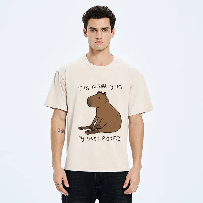 Kyoto-Lion First Rodeo Capybara Washed T-Shirt