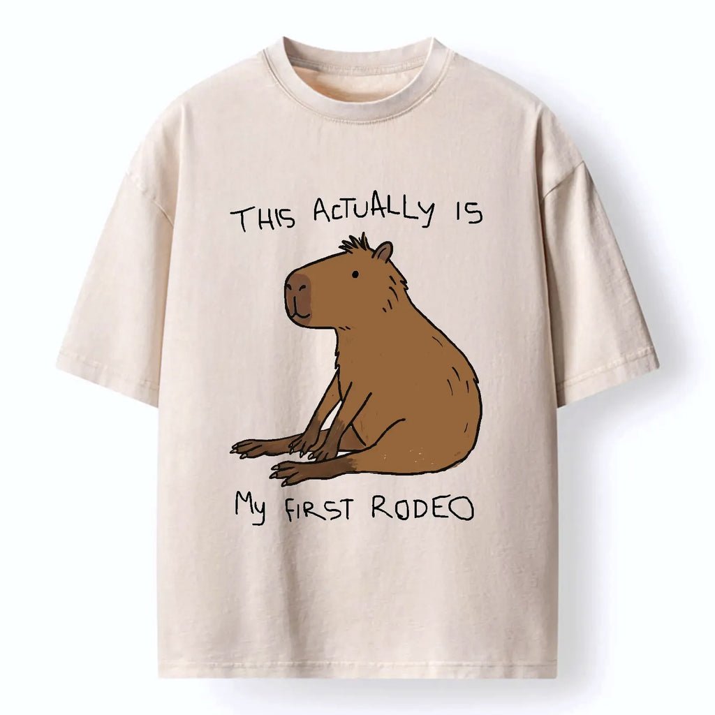 Kyoto-Lion First Rodeo Capybara Washed T-Shirt
