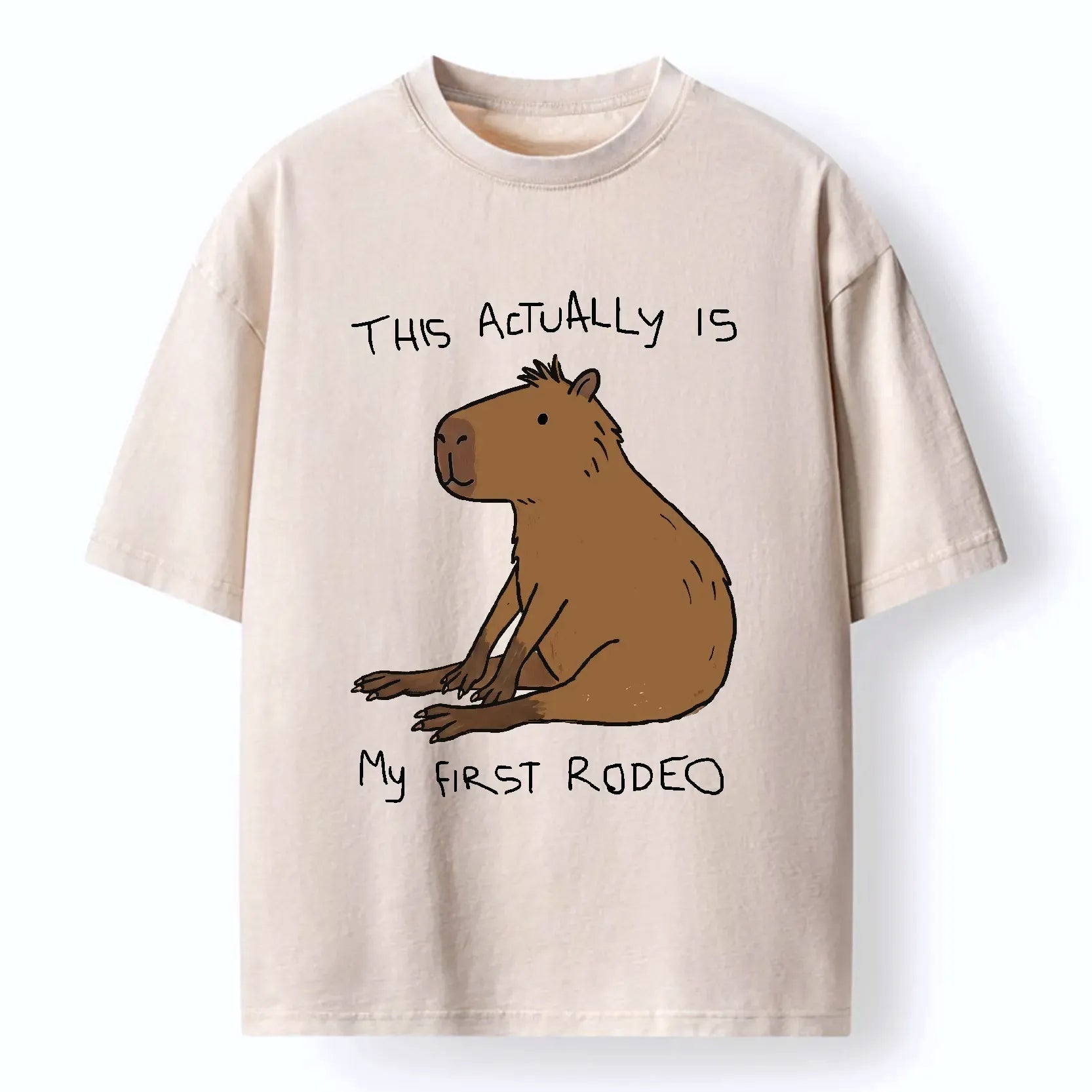 Kyoto-Lion First Rodeo Capybara Washed T-Shirt