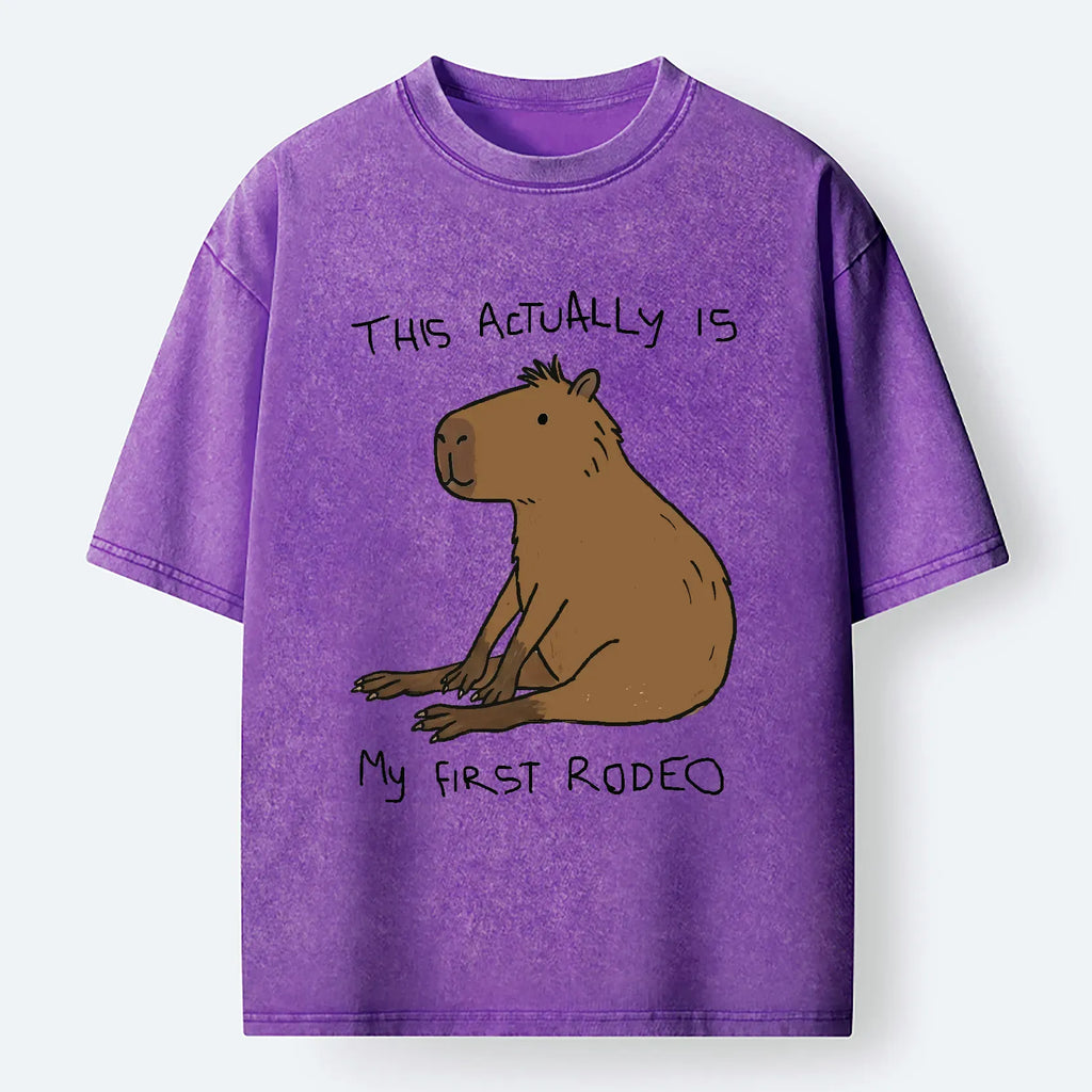 Kyoto-Lion First Rodeo Capybara Washed T-Shirt