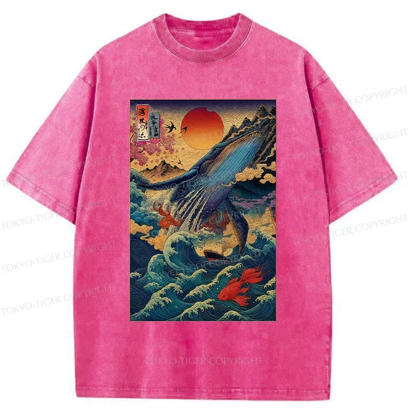 Soft Cotton Ukiyoe T-Shirt Casual