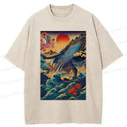 Soft Cotton Ukiyoe T-Shirt Casual