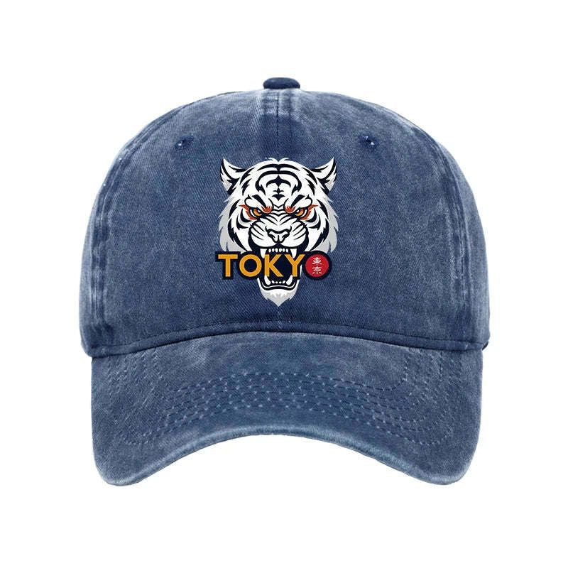 Kyoto-Lion Logo Washed Cap