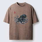Japanese octopus t-shirt for daily wear