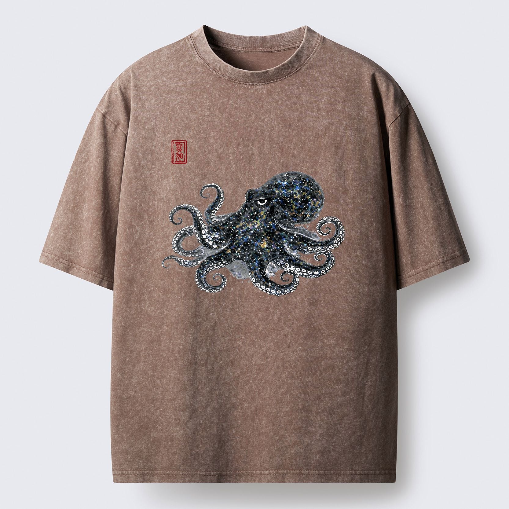 Japanese octopus t-shirt for daily wear