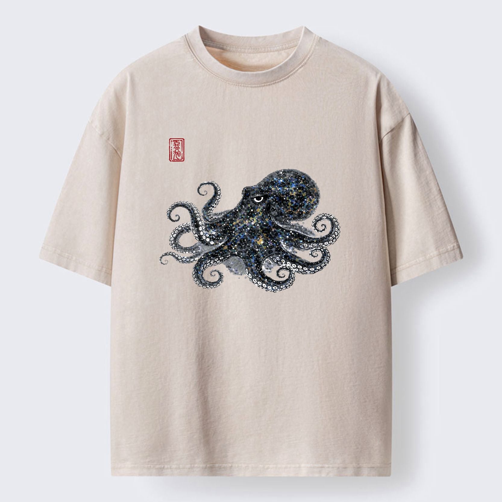 Japanese octopus t-shirt for daily wear