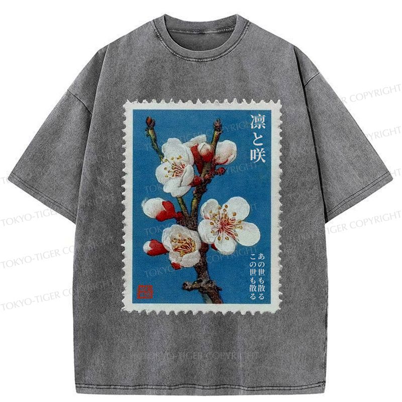 Japanese Plum Blossom Washed T-Shirt