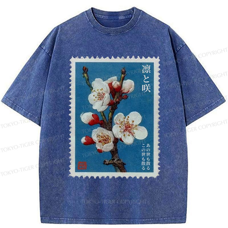 Japanese Plum Blossom Washed T-Shirt