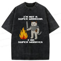 Vintage Kyoto Lion Washed T-Shirt for Casual Wear