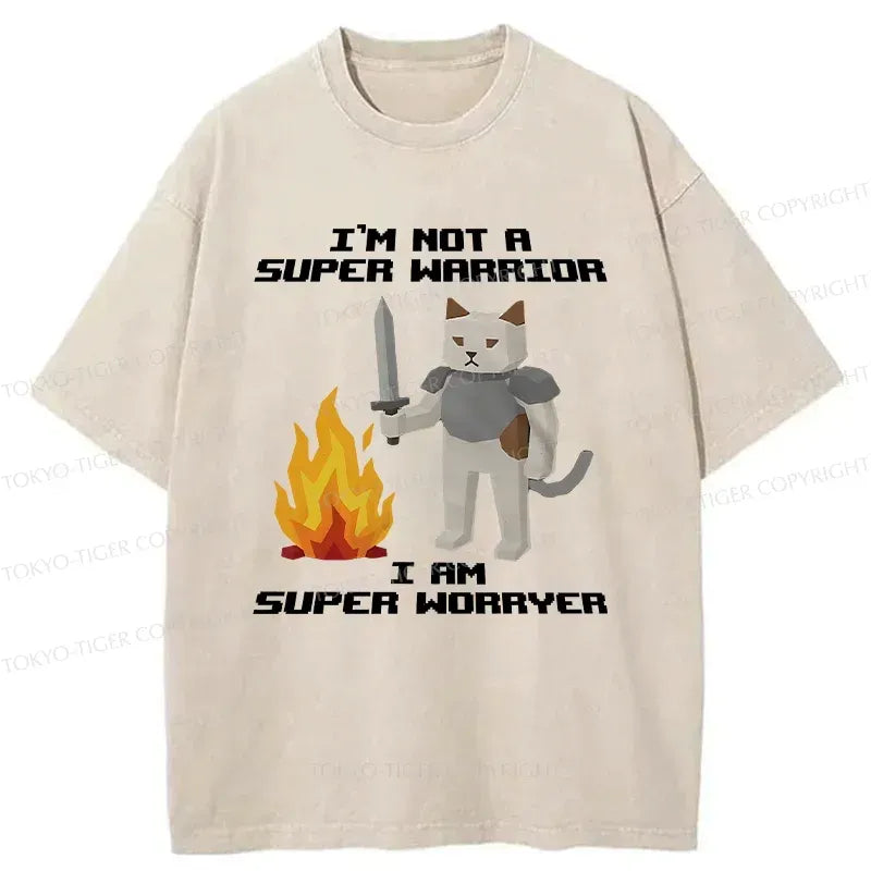 Funny Japanese Cat Warrior T-Shirt for Summer