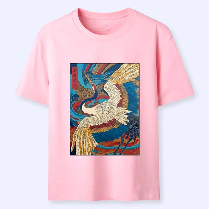 Japanese Vintage Crane T-Shirt