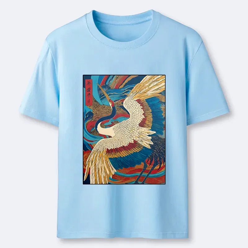 Kyoto-Lion Retro And Gorgeous Crane Classic T-Shirt