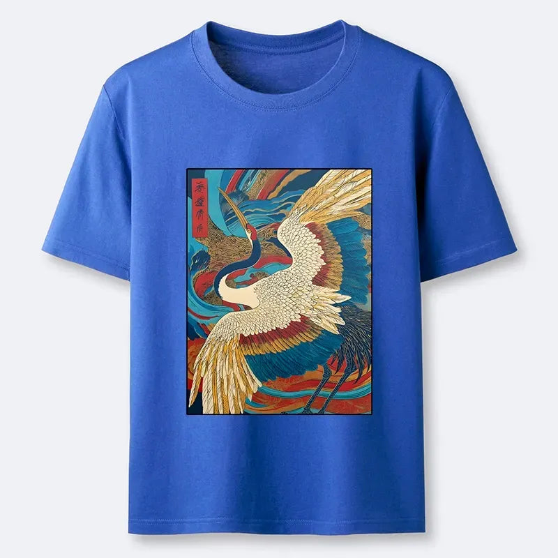 Japanese Vintage Crane T-Shirt