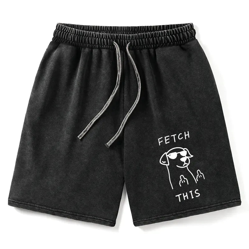 Kyoto-Lion Rebellious Dog Washed Shorts