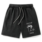 Kyoto-Lion Rebellious Dog Washed Shorts