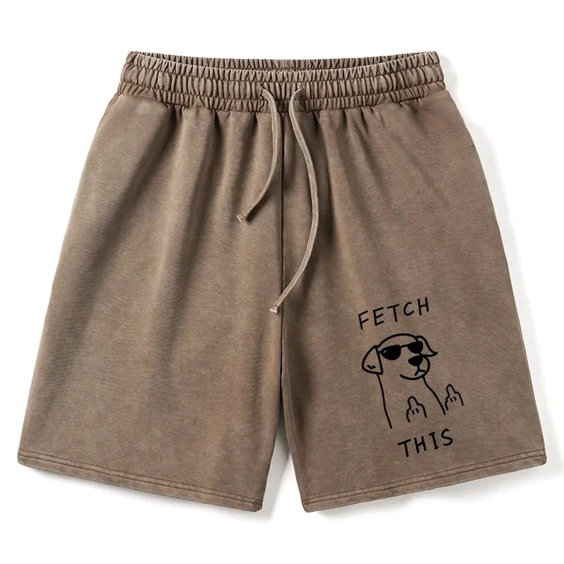 Kyoto-Lion Rebellious Dog Washed Shorts