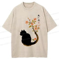 Vintage Cat Tail Flowers Shirt Gift for Him