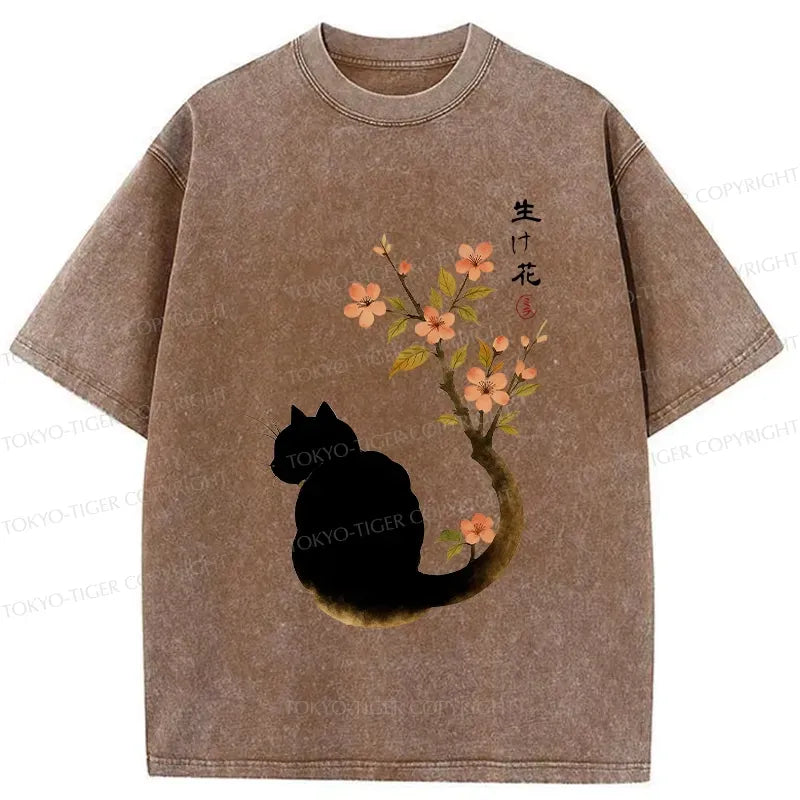 Vintage Cat Tail Flowers Shirt Gift for Him
