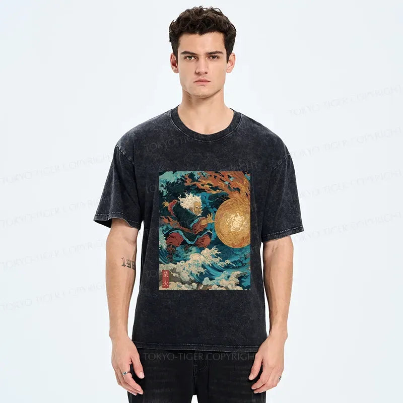 Kyoto Samurai Washed T-Shirt on Sale