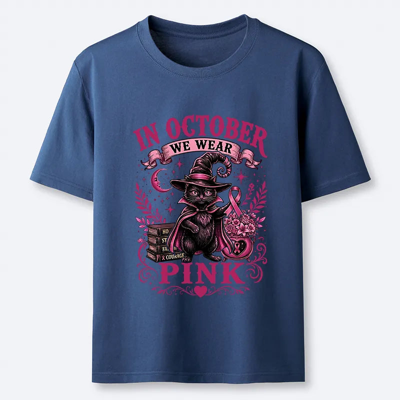Kyoto-Lion Witch Cat Breast Cancer Awareness Classic T-Shirt