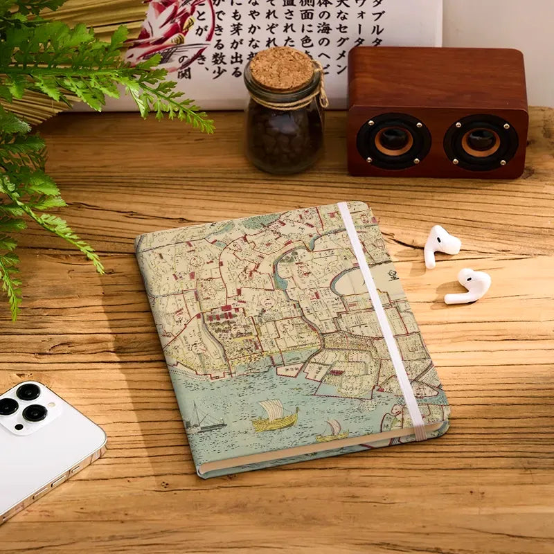 Kyoto-Lion Vintage Historical Map Notebook