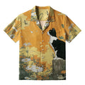 Japanese Cat Hawaiian Shirt for Summer