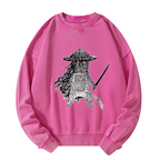 Unisex Washed Samurai Cat Sweatshirt