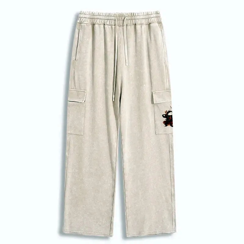 Japanese Samurai Cat Sweatpants for Men