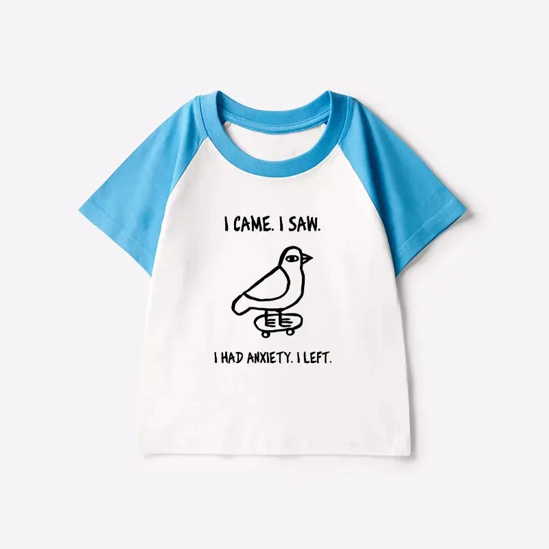 Funny Meme Bird Kids Raglan T-shirt