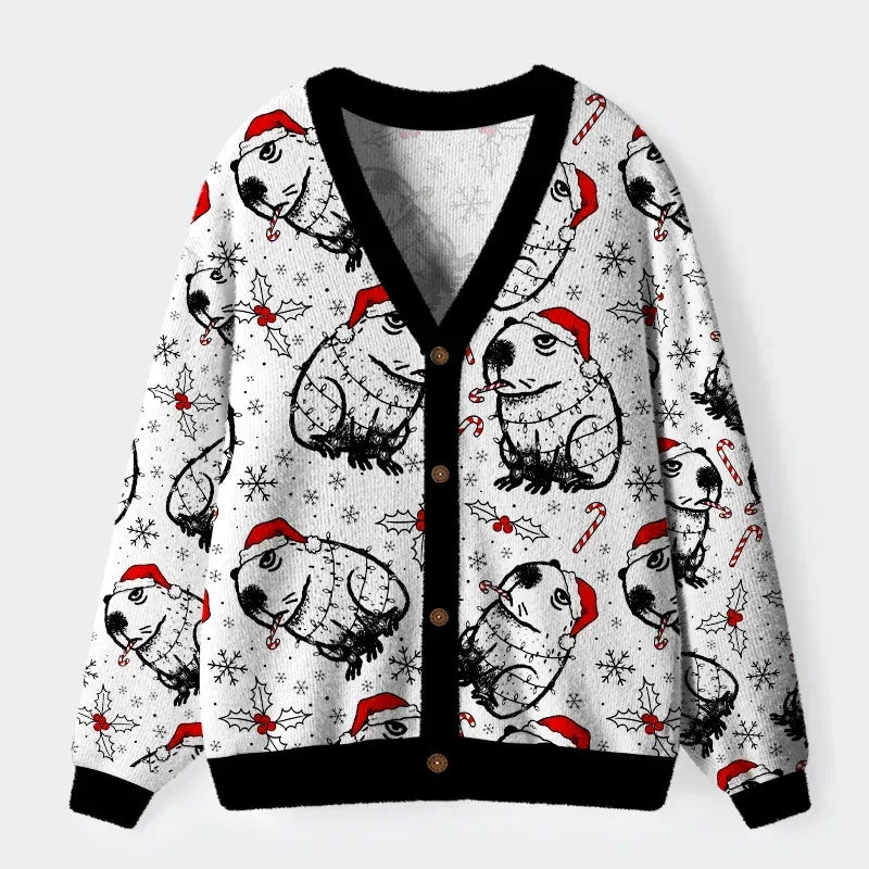 Christmas Capybara Ugly Sweater for Holiday