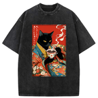 Washed unisex tee for streetwear