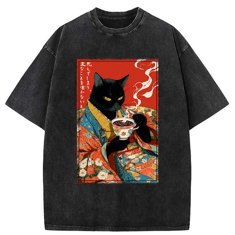 Washed unisex tee for streetwear
