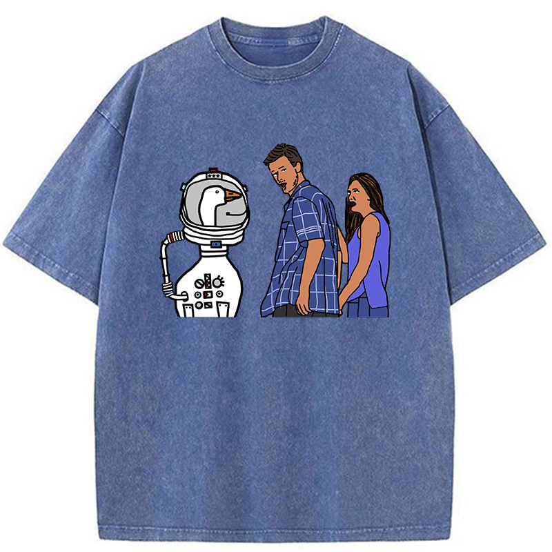 japanese vintage goose t-shirt for men