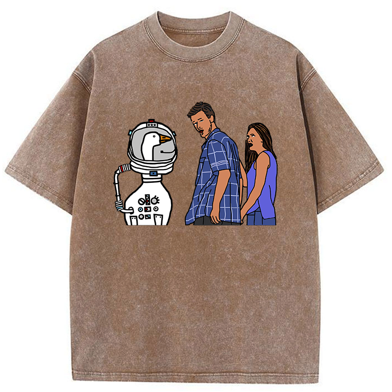 japanese vintage goose t-shirt for men