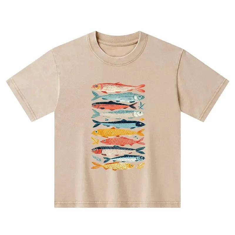 Colorful Koi Fish Kids T-Shirt for Gift
