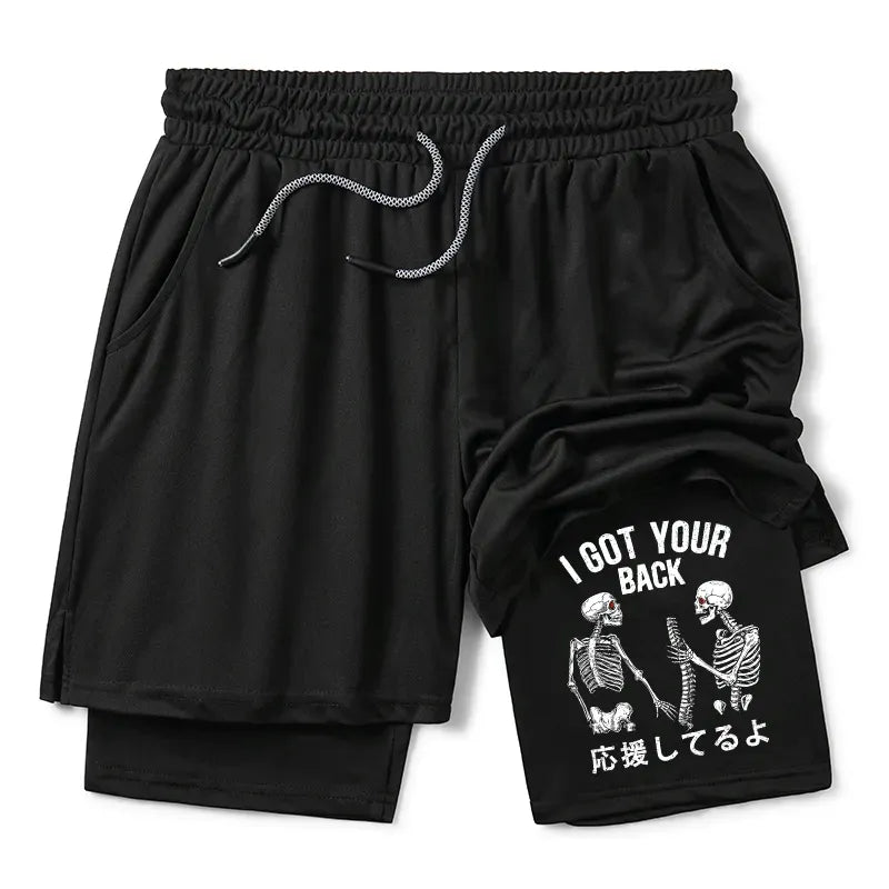 Funny Kyoto Lion training shorts for gym