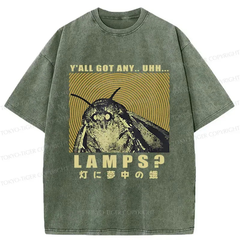 Kyoto-Lion Moth Obsessed With The Light Washed T-Shirt