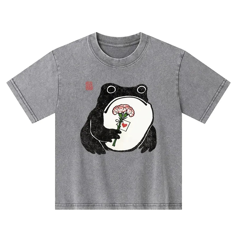 Washed Cotton T-Shirt for Toddlers
