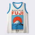 Kyoto Lion Mount Fuji mesh tank top