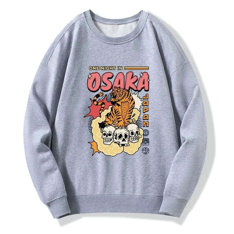 vintage japanese woodblock print sweatshirt