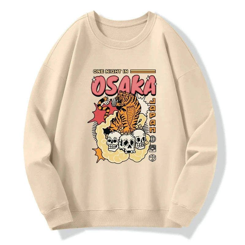 vintage japanese woodblock print sweatshirt