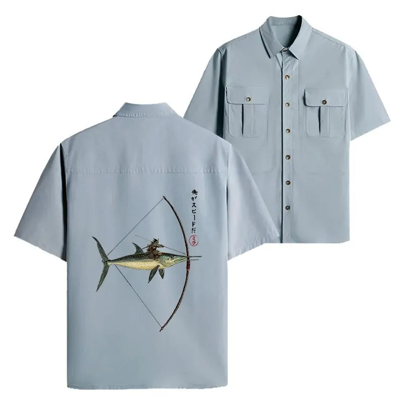 Retro Japanese Shirt for Streetwear