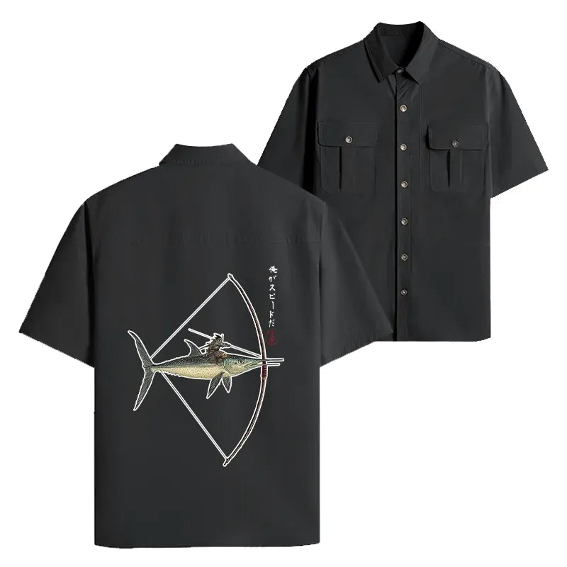 Retro Japanese Shirt for Streetwear